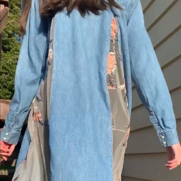 Boho Jean T-Shirt Dress - Picture 7 of 8